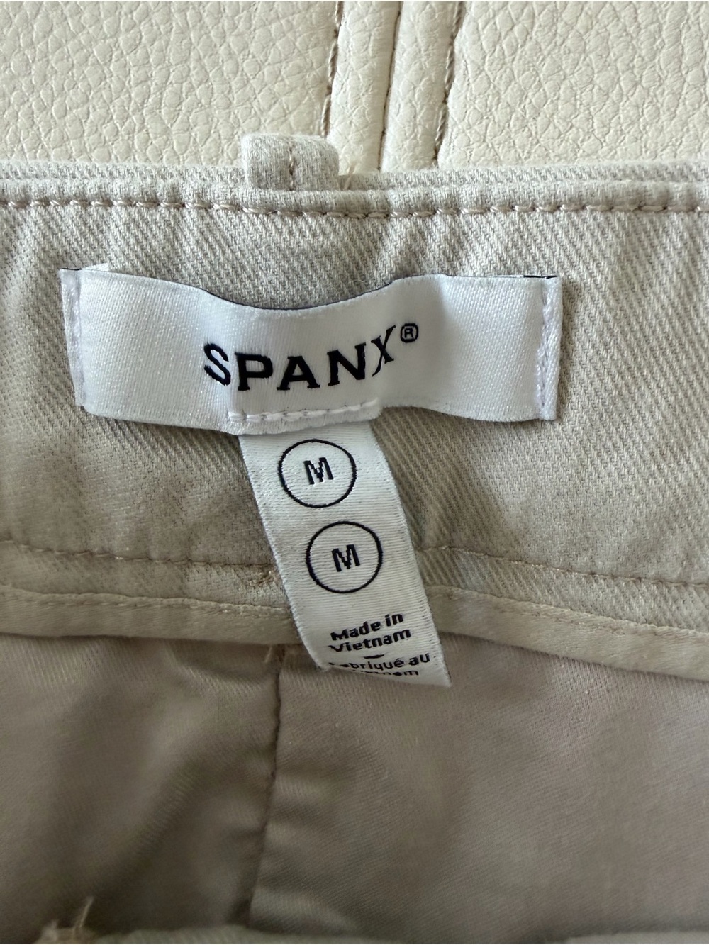 SPANX Wide Leg Pants in Light Beige - Picture 6 of 11